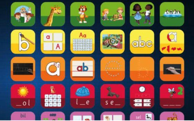 App-ikoner fra Leap Learnings app-univers