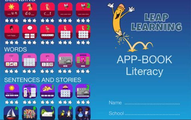 Forsiden av en Leap-appbok