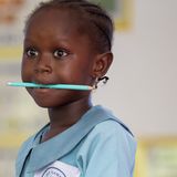 A child learning in Africa
